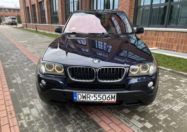 BMW X3 cena 23900 przebieg: 285000, rok produkcji 2008 z Wrocław małe 326